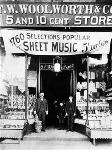 The 'Great Five Cent' store in Utica, NY, 1879