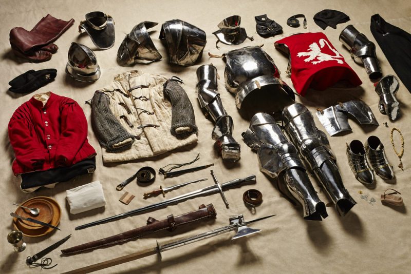 The complete kit for a solider in the Battle of Bosworth 1485