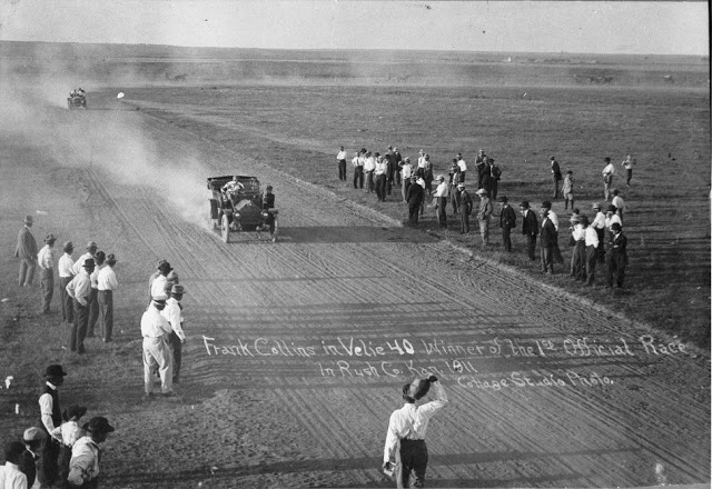 The first auto race in Rush County, Kansas, 1911