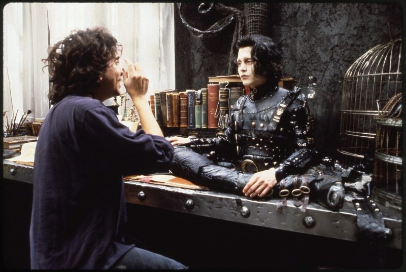 Tim Burton chats with Johnny Depp as half-formed Edward. 20th Century Fox 20th Century Fox