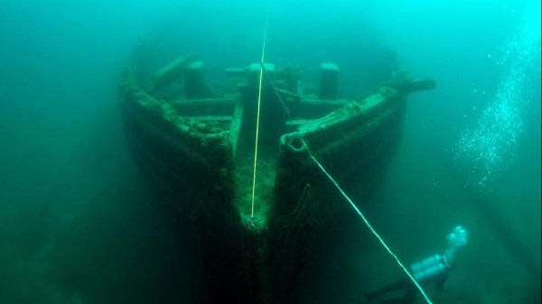 Thunder Bay Shipwreck within Thunder Bay National Marine Sanctuary in Michigan. NOAA's National Ocean Service Flickr