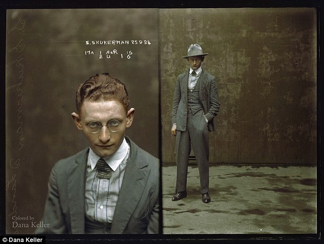 Jewish immigrant Sydney Skukerman, or Skukarman, was a 35-year-old conman posing as a commercial traveller who wrote fake cheques to department stores like David Jones and Anthony Hordern and Sons and other merchants to obtain money and clothing. Arrested and photographed at Central police station on September 25, 1924, he was sentenced to 18 months hard labour 