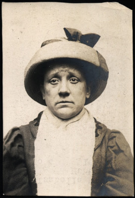 Isabella McQue alias Hubbart, arrested for stealing a sealskin coat, 18 February 1915