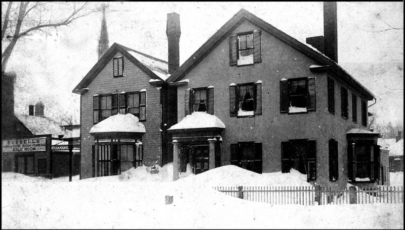 Blizzard of March 1888 - Residences of G. Warren and Mrs. Beckley