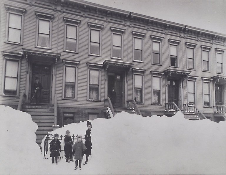 Brooklyn children after the blizzard