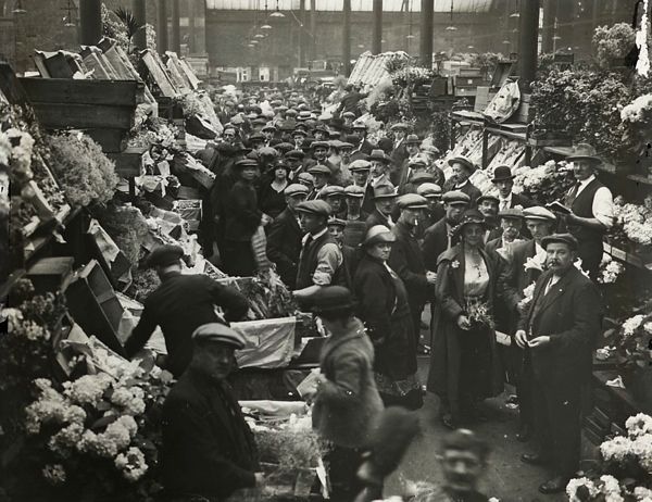 Floral hall at Covent Garden Market, 1910
