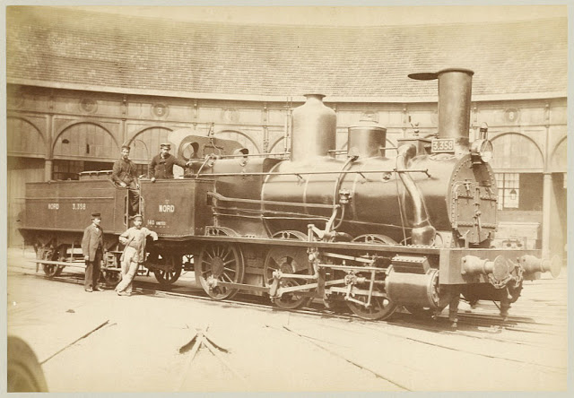 French Northern Railway Locomotive, 1880s (6)
