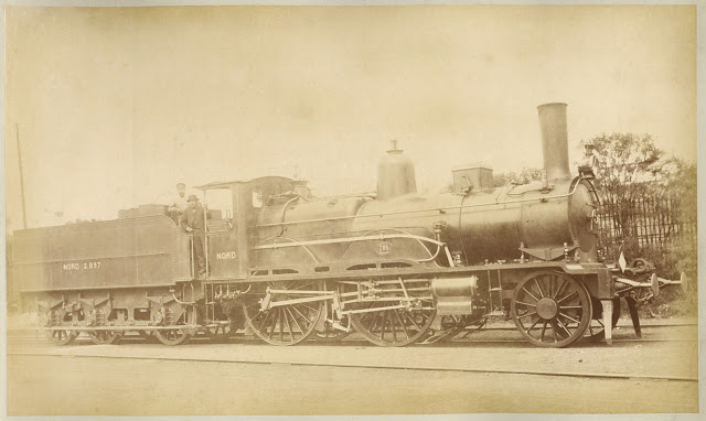 French Northern Railway Locomotive, 1880s (9)