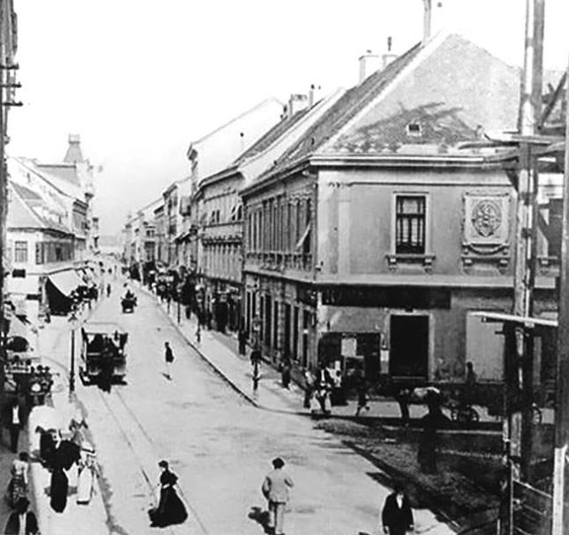Street near the intersection with the Frankopan, 1893