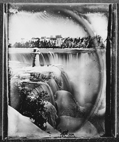 Niagara Falls during the winter, ca. 1850s