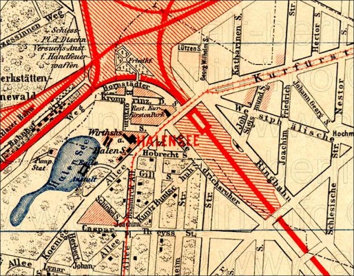 Plan of Berlin-Halensee