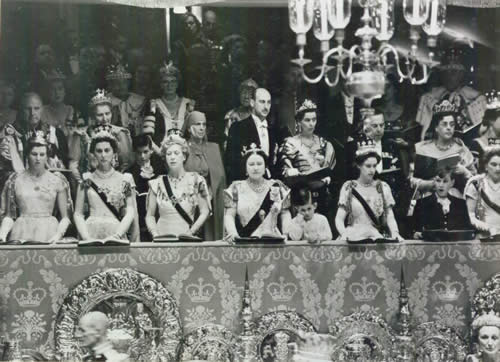 Royalty at the coronation
