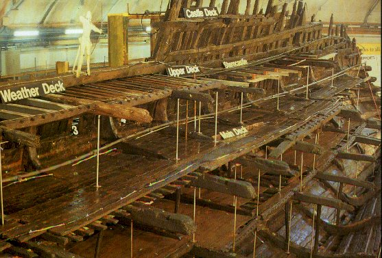 The hull of the Mary Rose (2). Copyright the Mary Rose Trust. Copyright the Mary Rose Trust. Copyright the Mary Rose Trust