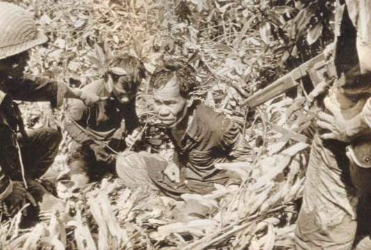 Viet Cong guerrilla prisoner who was captured by Vietnamese soldiers in Camau, August 1962