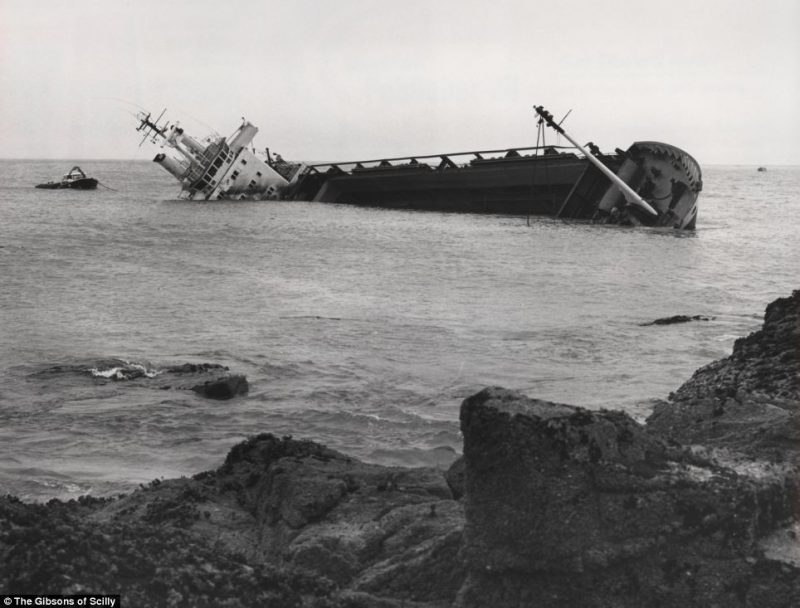 The German owned 300ft merchant vessel the Cita, sunk after it pierced its hull and ran aground in gale-force winds en route from Southampton to Belfast in March 1997. The mainly Polish crew of the stricken vessel were rescued a few hours after the incident by the RNLI and the wreck remained on the rock ledge for several days before slipping off into deeper water. 