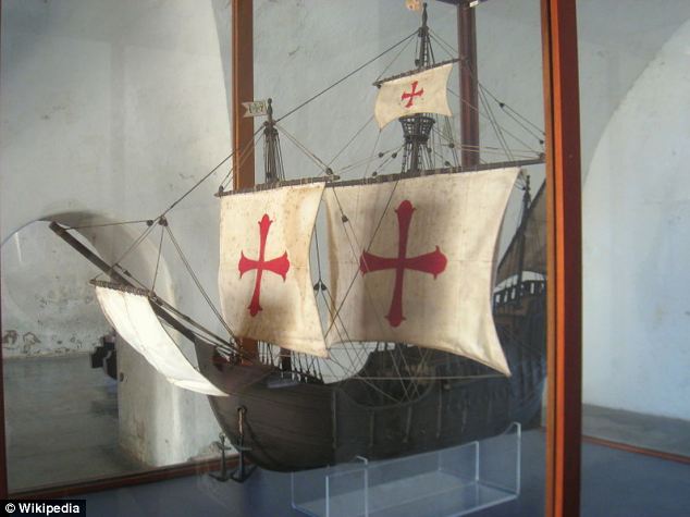Santa María ship model displayed in Fort San Cristóbal, San Juan, Puerto Rico 