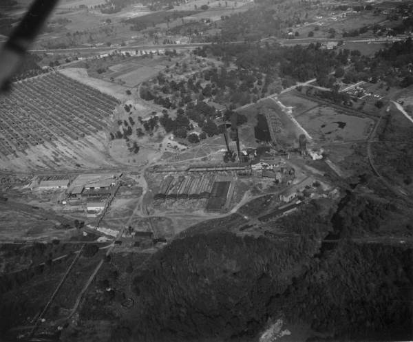 Aerial view of Lee Tidewater Cypress Company - Perry, Florida