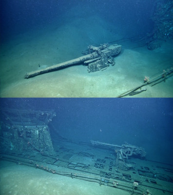 A wreck of U-Boat U-166 off Louisiana. (Ocean Exploration/Trust)