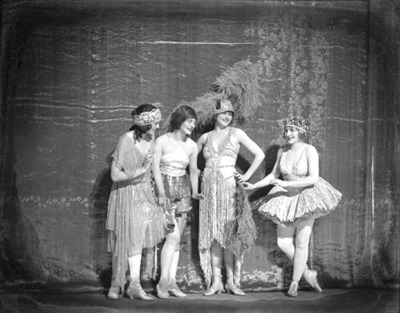 Ziegfeld Girls on stage.
