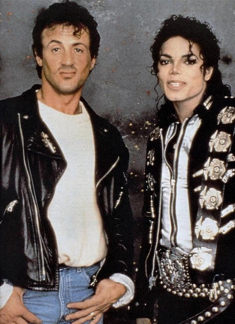 with Sylvester Stallone, 1988