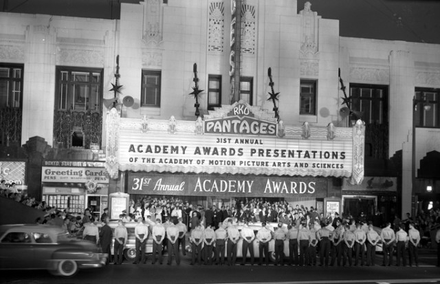 31st Academy Awards Presentations, Pantages Theatre, Hollywood, 1959.
