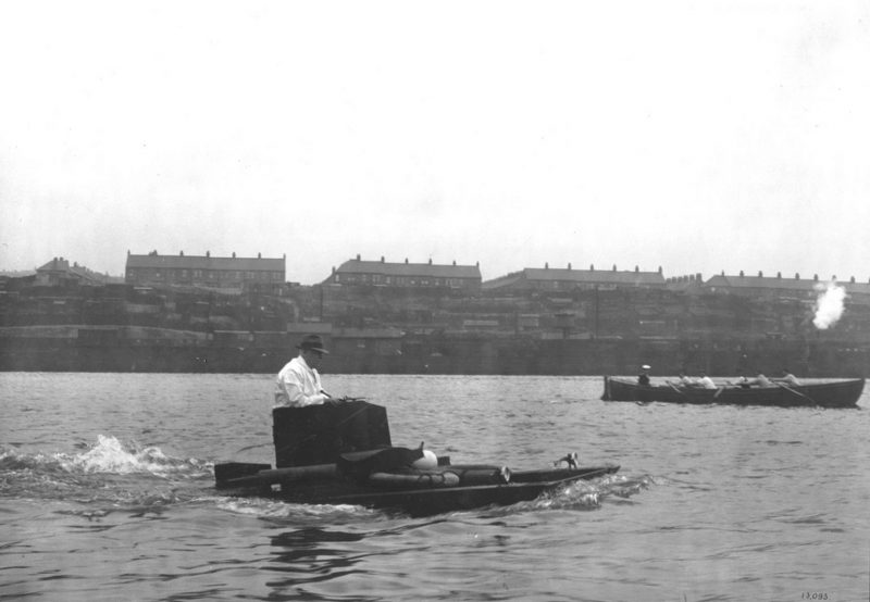 Amphibious Tank on the River Tyne, 1932