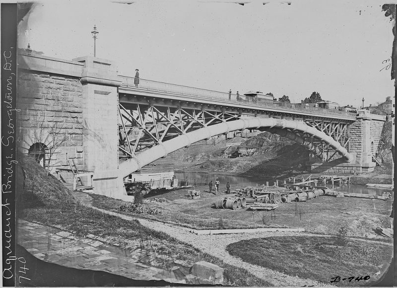 Aqueduct Bridge at-Georgetown-D.C. or-Meigs-Bridge