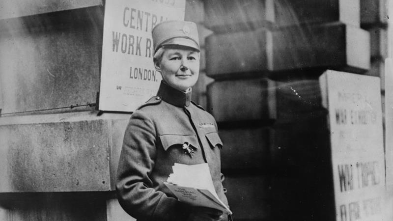 Captain Flora Sandes -- the only British woman to serve as a front-line soldier in WWI