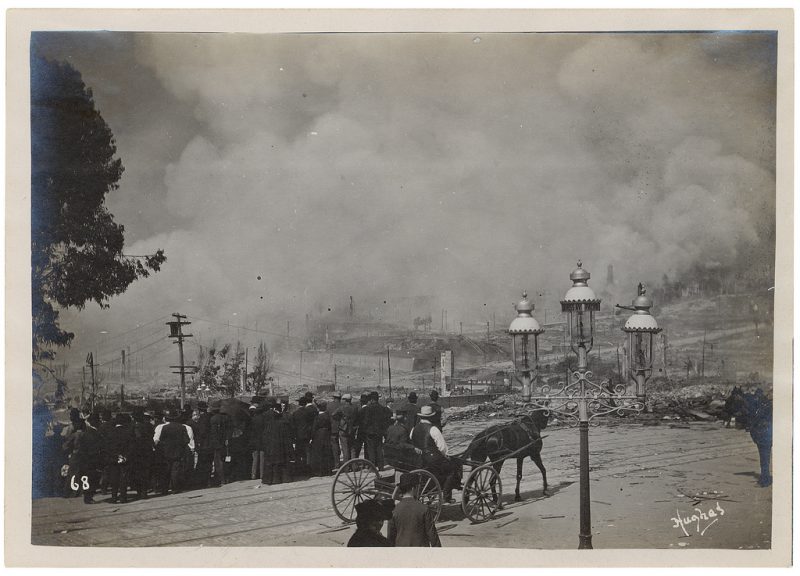 Fire Partially Under Control After the 1906 San Francisco Earthquake, 1906