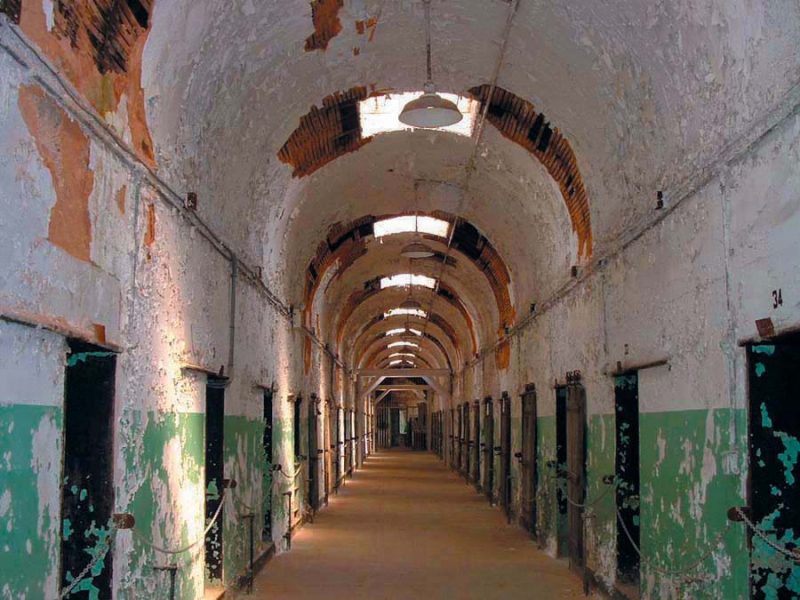 Inside the old Eastern State Penitentiary. Wikipedia
