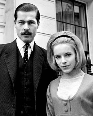 Lord Lucan standing outside with his future wife, Veronica Duncan, 14 October 1963