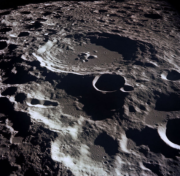 Lunar crater Daedalus on the Moon's far side