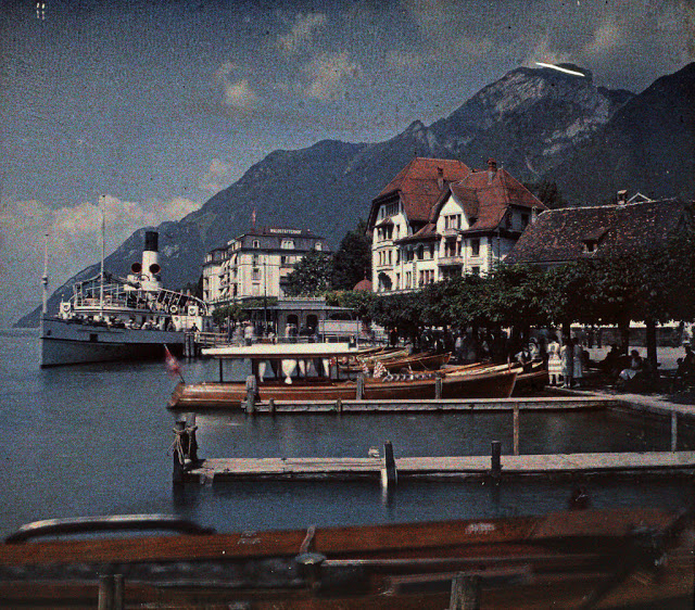 The dock in Brunnen, July 1927