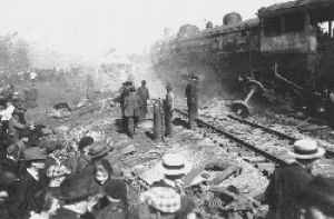 Train wreck at Hammond Circus Train Wreck, at Hammond, Indiana June 22, 1918