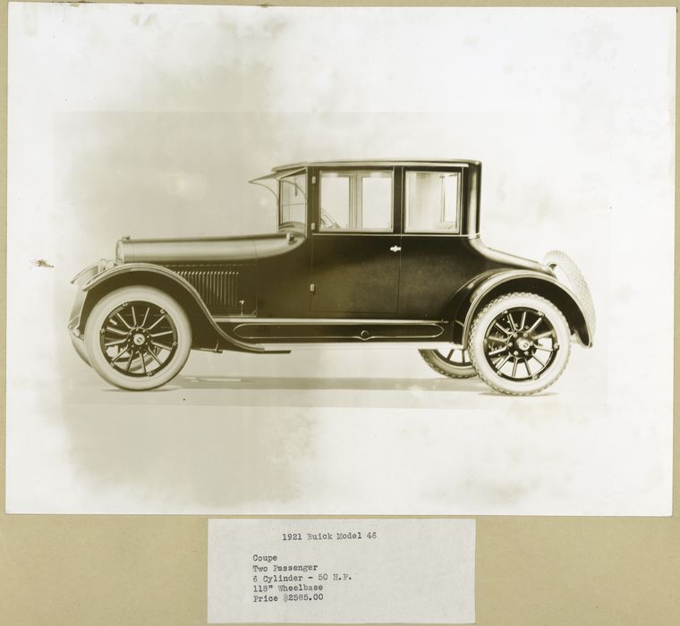 1921 Buick Model 46. Coupe – two-passenger.