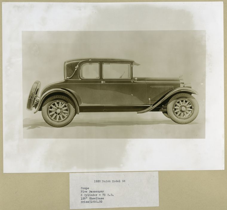 1928 Buick Model 58. Coupe – five-passenger.