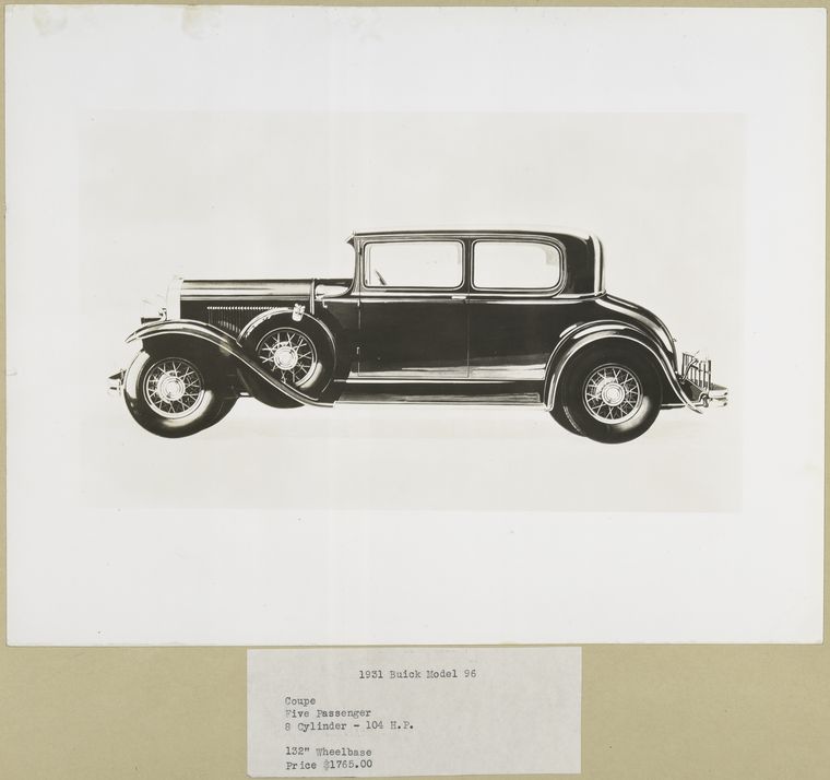1931 Buick Model 96. Coupe – five-passenger.