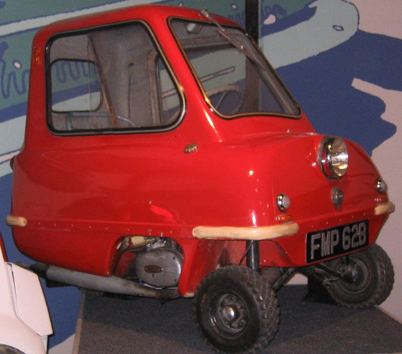 A Peel P50 Car on display at the National Motor Museum in Beaulieu, UK. source