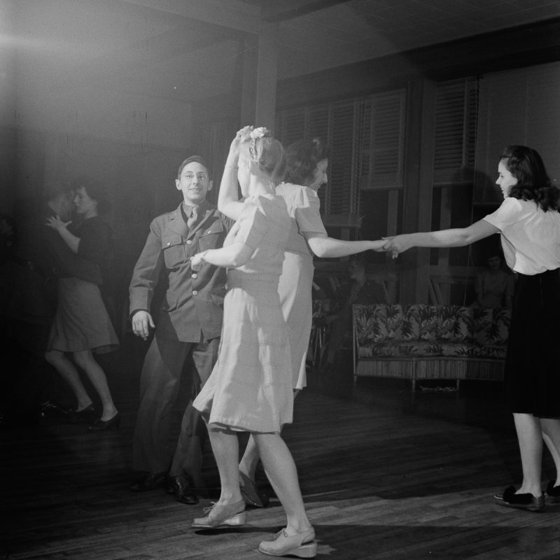 A dance-at-Idaho-hall.