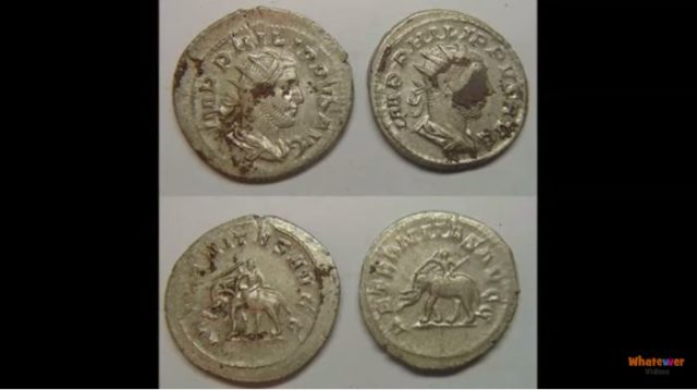 Roman coins Source: Whatever Videos/Youtube