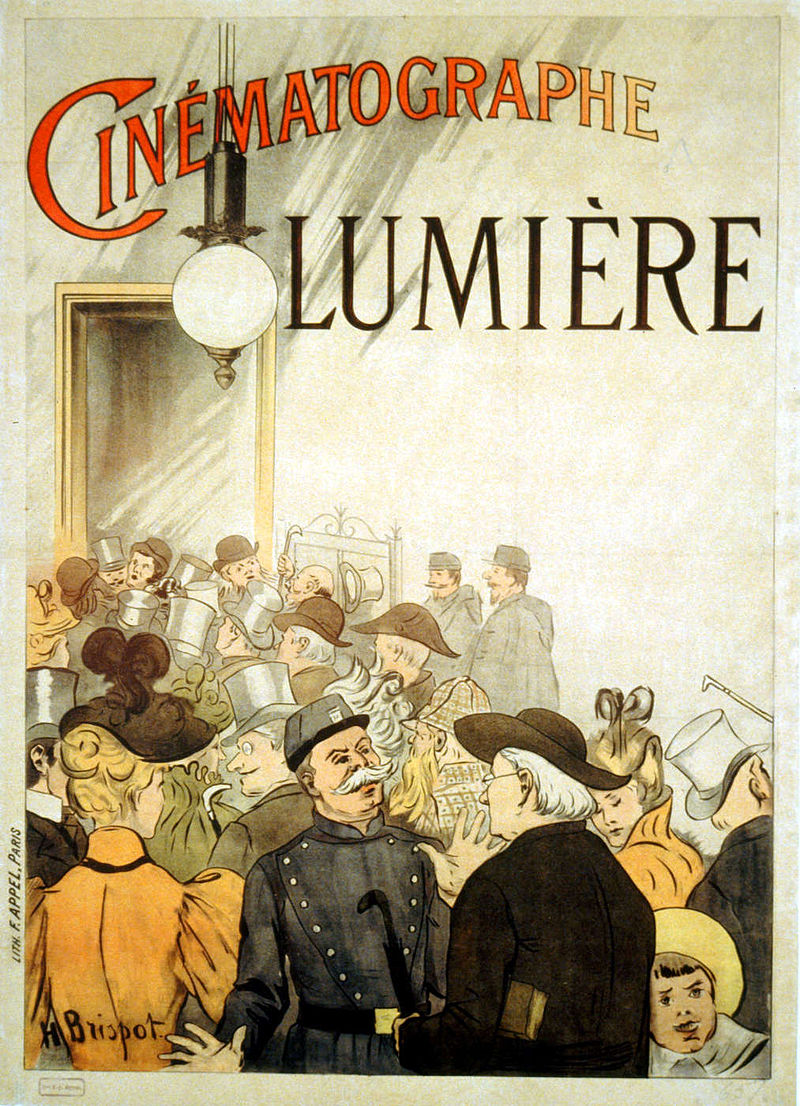 Cinematograph Lumiere advertisement 1895.Source