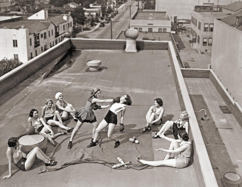 Female Boxers In Los Angeles, 1933