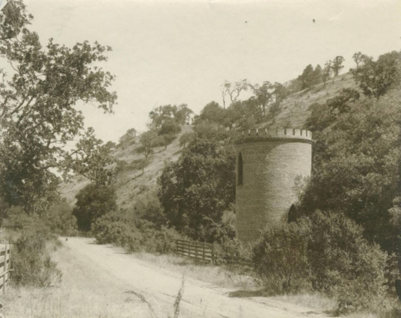 Frenchman’s Tower 1910-1930 photo in San Jose Public Library. source