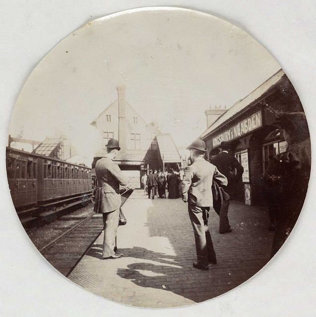 Kingsbury and Neasden station, about 1890