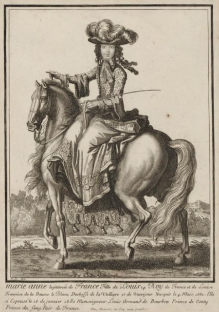 Marie_Anne,_Légitimée_de_France,_Princess_of_Conti_on_horseback_by_Robert_Bonnart