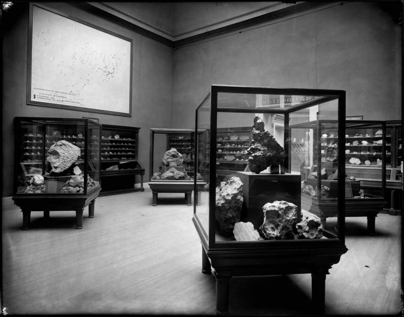 Meteorites exhibit, 1905