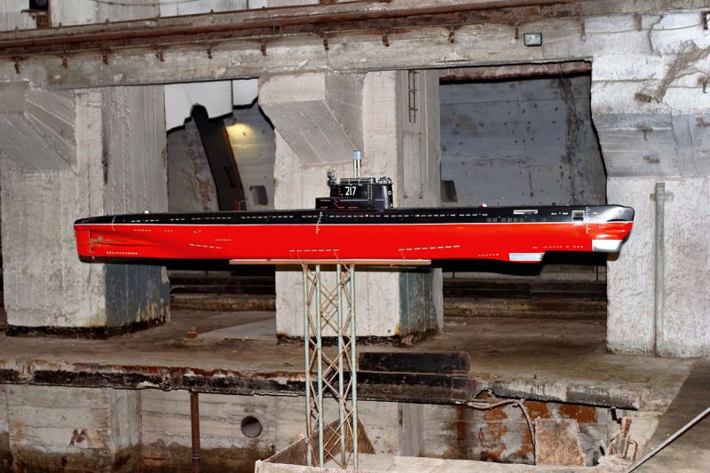 Model submarine of Project 613, Balaklava Naval Museum