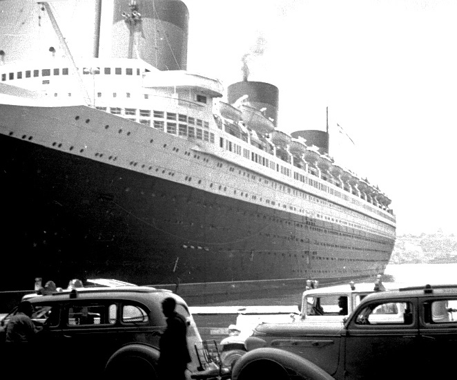 Normandie at C.G.T.’s pier 88 in New York. source