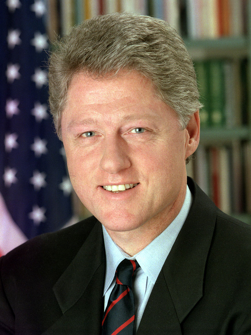 Official White House photo of President Bill Clinton, President of the United States.source