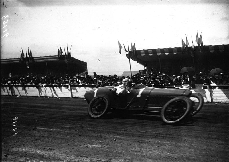 Ralph DePalma at the 1921 French Grand Prix. source